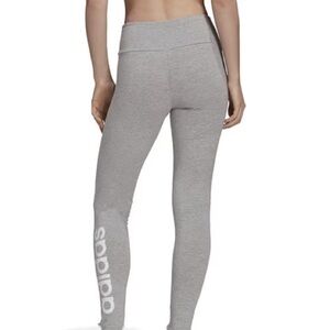 Adidas Leggings – Size 2XS – Stretch Fit – Yellow Logo Detail